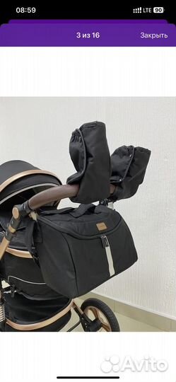 Коляска luxmom 3 в 1 бу