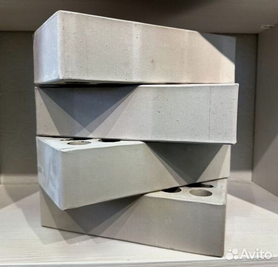 Кирпич гладкий лицевой - Серебро (серого цвета)