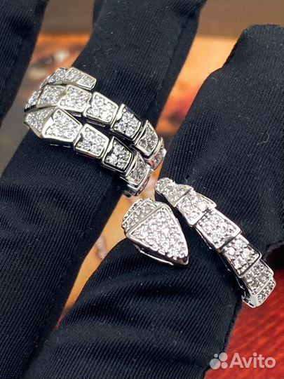 Кольцо змея Bvlgari lux тренд 2025