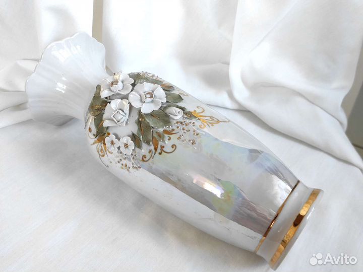 Ваза Кисловодский фарфор Феникс ручная работа