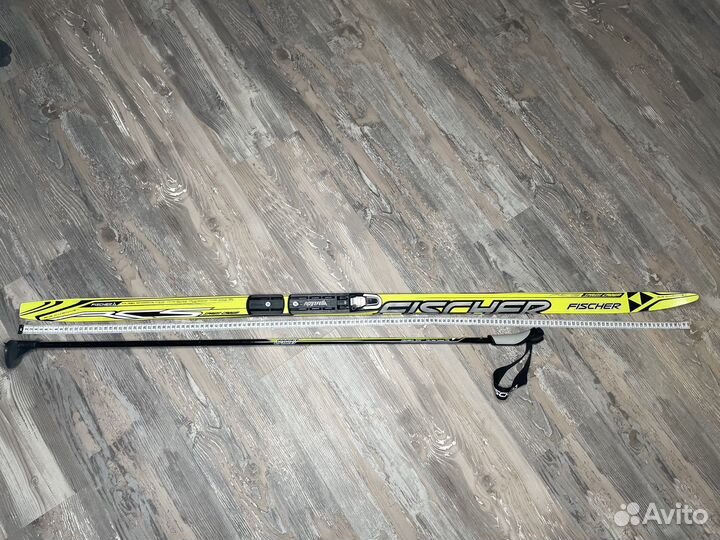 Лыжи беговые Fisher sprint crown 150см+палки115см