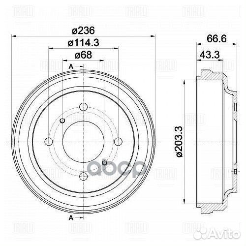 TF 214625 Барабан тормозной nissan almera class