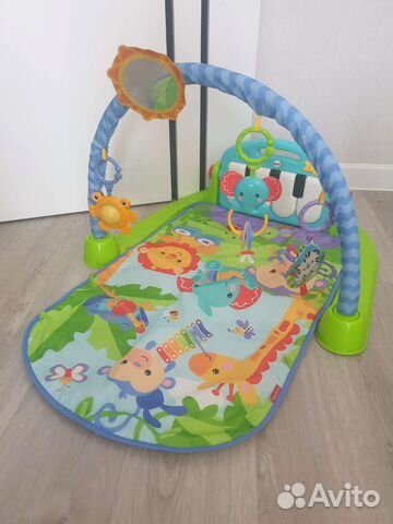 Развивающий коврик fisher price с пианино