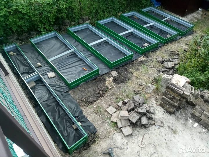 Металлические грядки оцинкованные