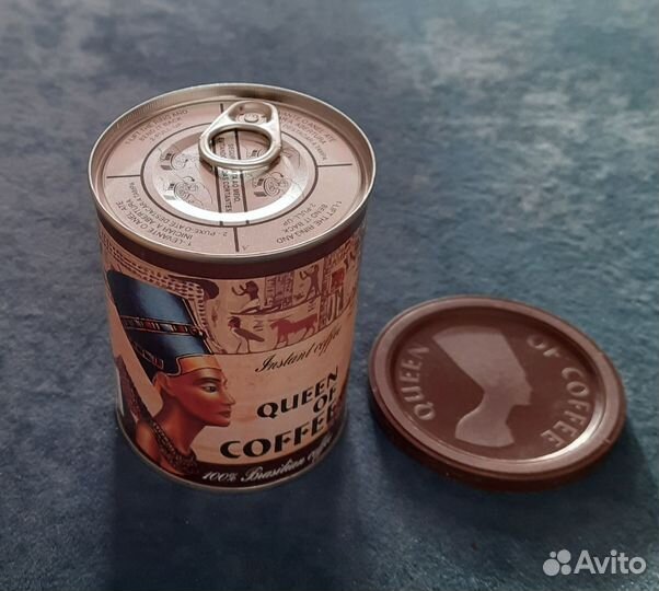 Раритетная банка кофе Queen of Coffee 2002