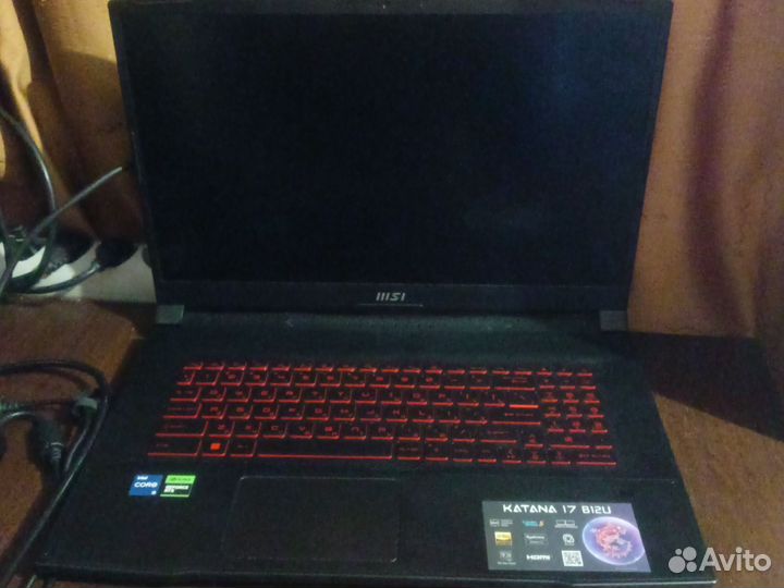 Ноутбук msi katana 17 B12U
