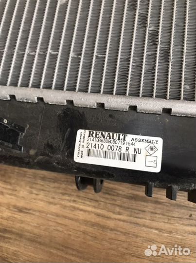 Renault logan 2,Duster,vesta радиатор охлаждения