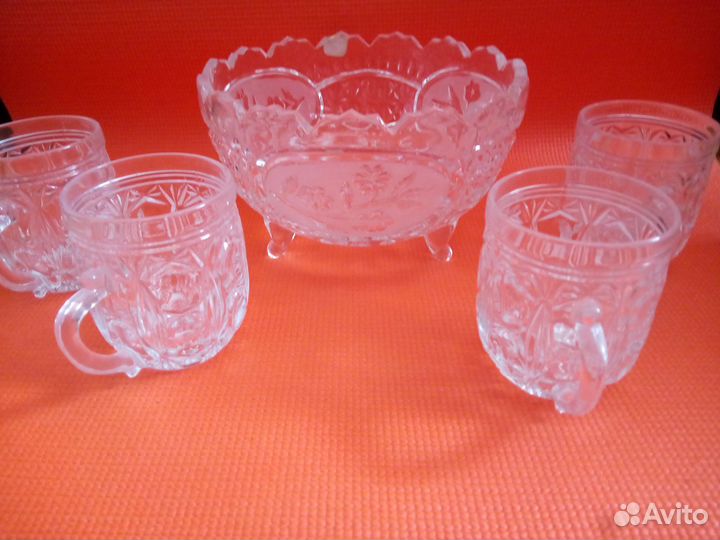 Блюдо хрустальное СССР