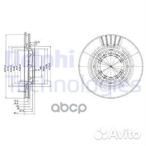 BG3115 Диск тормозной mitsubishi L400 95-05 пер
