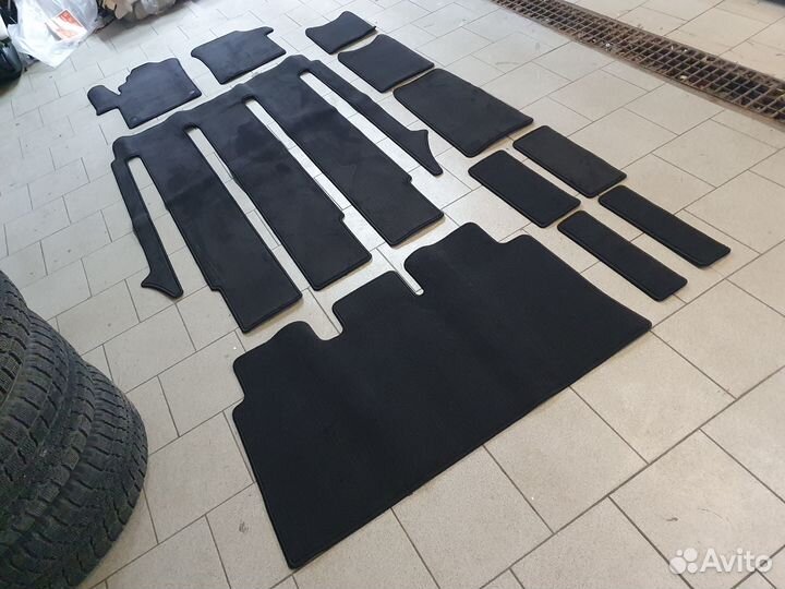 Коврики в салон + багажник Mercedes V-class W447