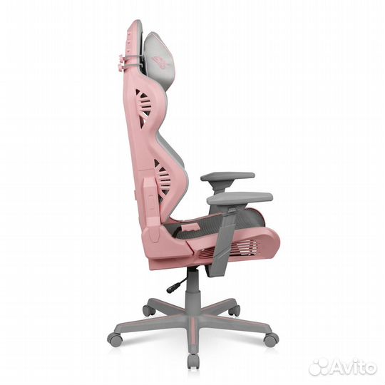 Игровое кресло DXRacer AIR (серо-розовое)