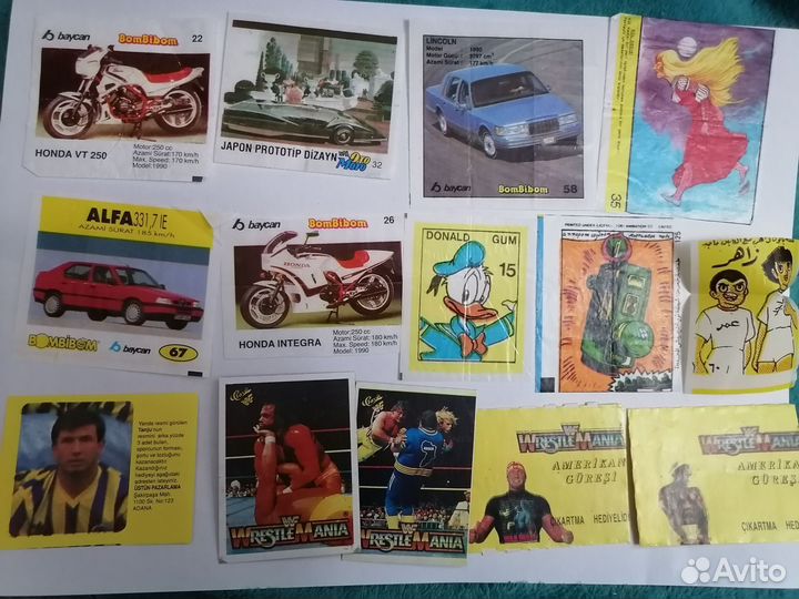 Фантики вкладыши от жвачек