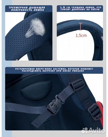 Рюкзак школьный ортопедический, новый