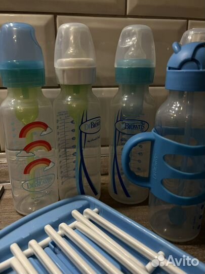 Антиколиковые бутылочки и соски Dr Brown's