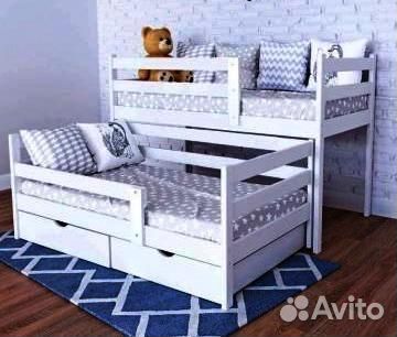 Кровать двухъярусная выкатная Вирсавия