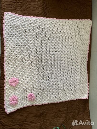 Детское одеяло вязаное