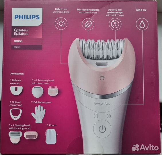 Philips epilator 8000 BRE721