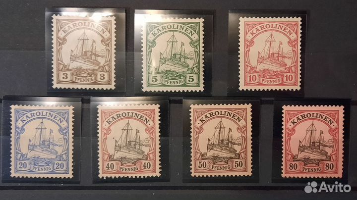 Колонии Германии и Англии + Синий пенни