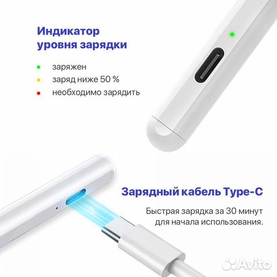 Стилус Stylus Pen для IOS,Android универсальный