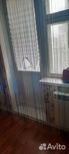 Нитяные шторы с карнизом потолочным