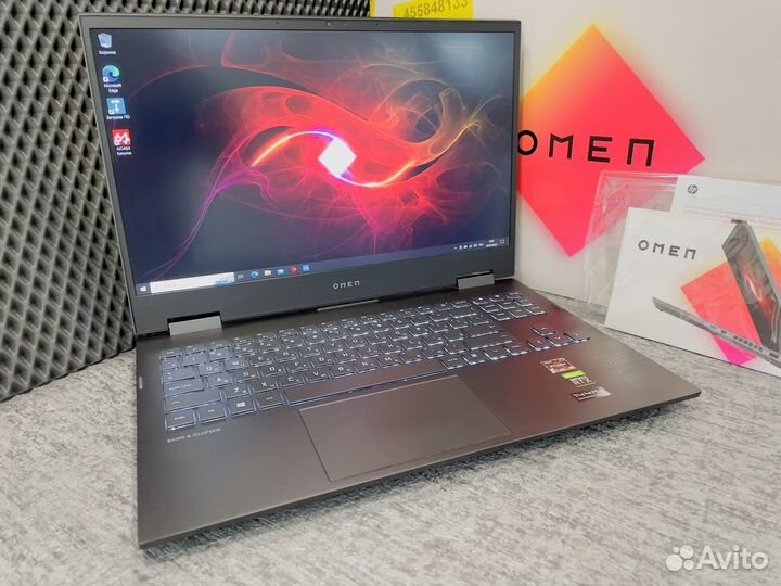 Ноутбук HP omen (5600H+RTX 3060+озу 32Gb) Игровой