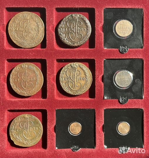 Коллекция медных монет Российской Империи ч.1