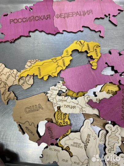 Декоративная карта мира