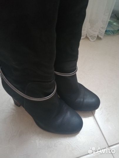 Сапоги женские натуральная кожа 36 размер