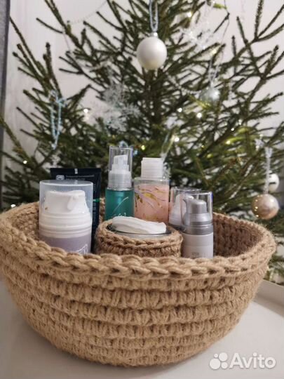 Корзинка из джута