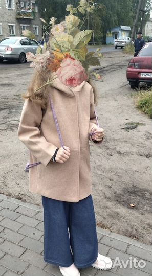 Пальто детское для девочки 140