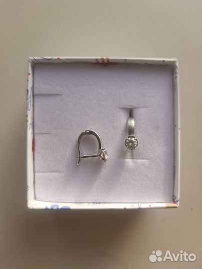 Серьги детские серебро