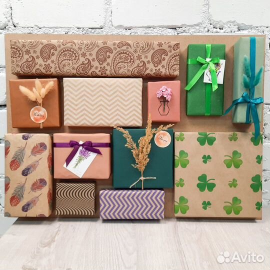 Упаковочная крафт бумага для подарков