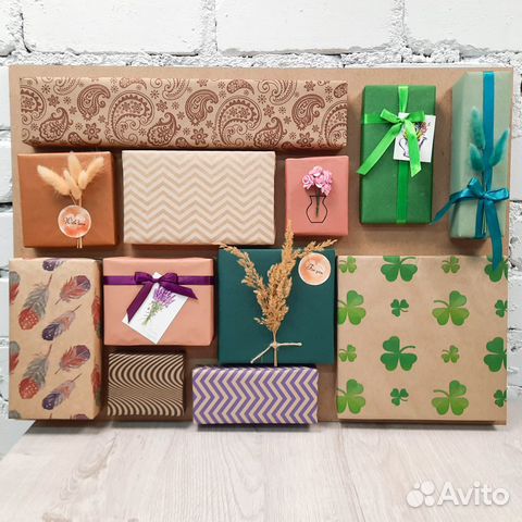 Упаковочная крафт бумага для подарков