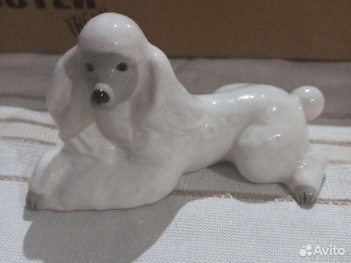 Фарфоровые статуэтки собака лфз