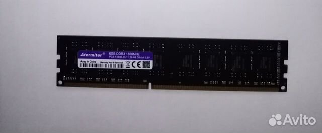 Оперативная DDR3 8 Гб 1866Мгц для Intel, AMD