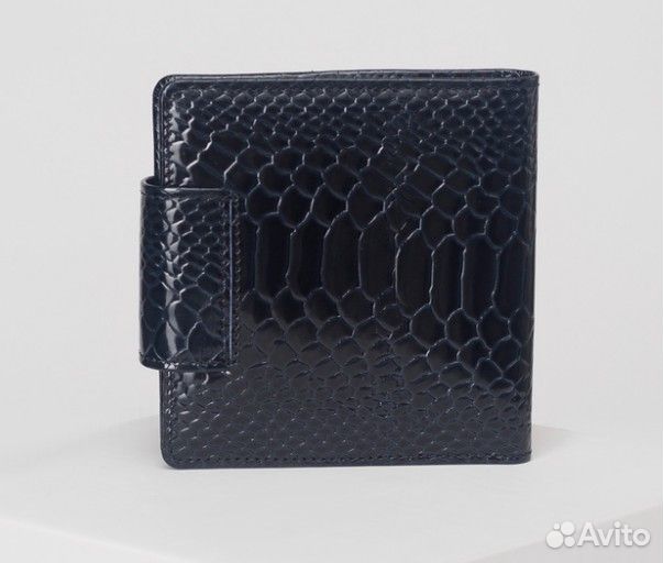 Визитница кожа т/синий Россия 2 ряда 18 листов