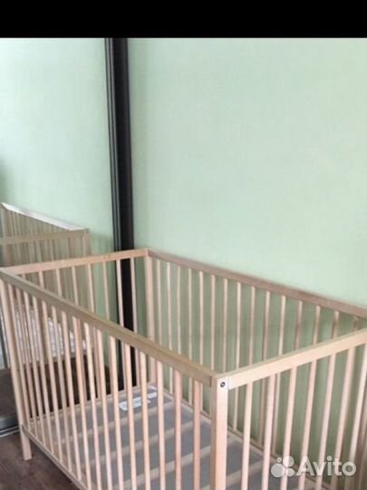 Детская кровать манеж с матрасом IKEA икея