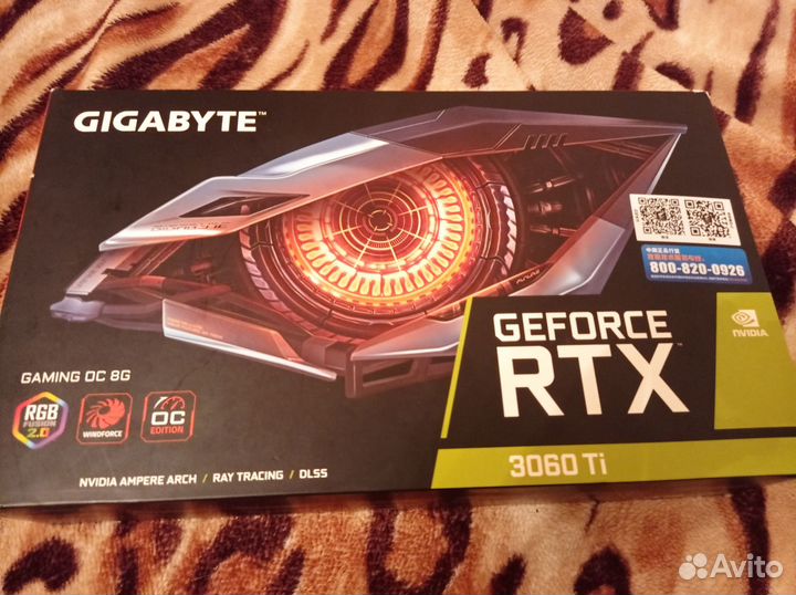 Видеокарта Gigabyte gaming rtx 3060ti OC