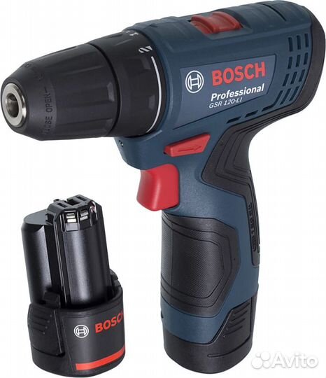 Дрель-шуруповерт Bosch GSR 120-LI (кейс в комплект