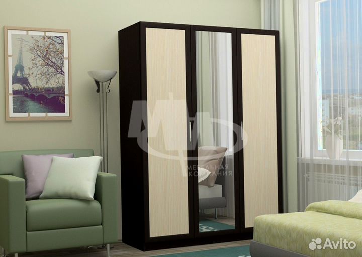 Шкаф распашной вместительный