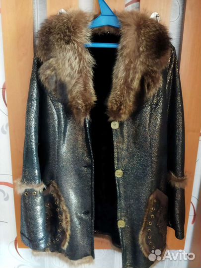 Дубленка натуральная женская 46 48