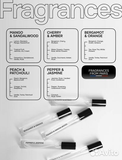 Набор ароматов THE five senses 5шт по 9мл