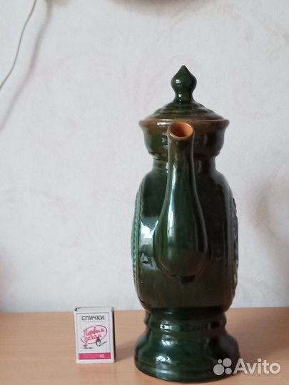 Плоский керамический кувшин СССР