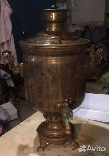 Самовар на дровах старинный