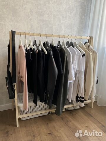 Вешалка напольная деревянная/стойка для одежды