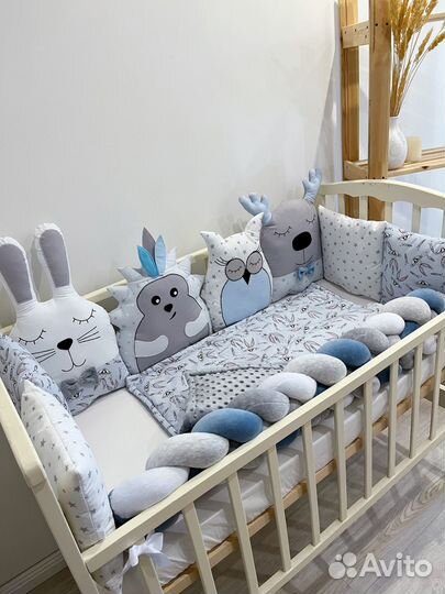 Бортики зверушки косичка