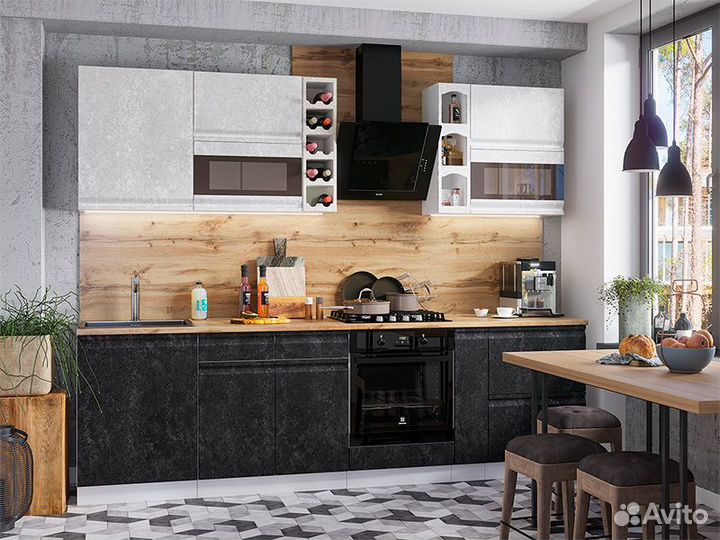 Кухня Бруклин тумба шнд 600 фасад шнд 600 бетон ч