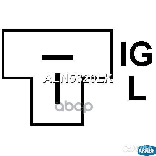 Генератор cо шкивом 1 ручей aln5320lk Krauf