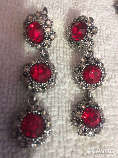 Комплект серьги и браслет