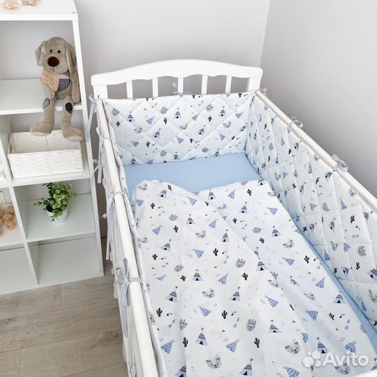 Бортики (комплект) в кроватку